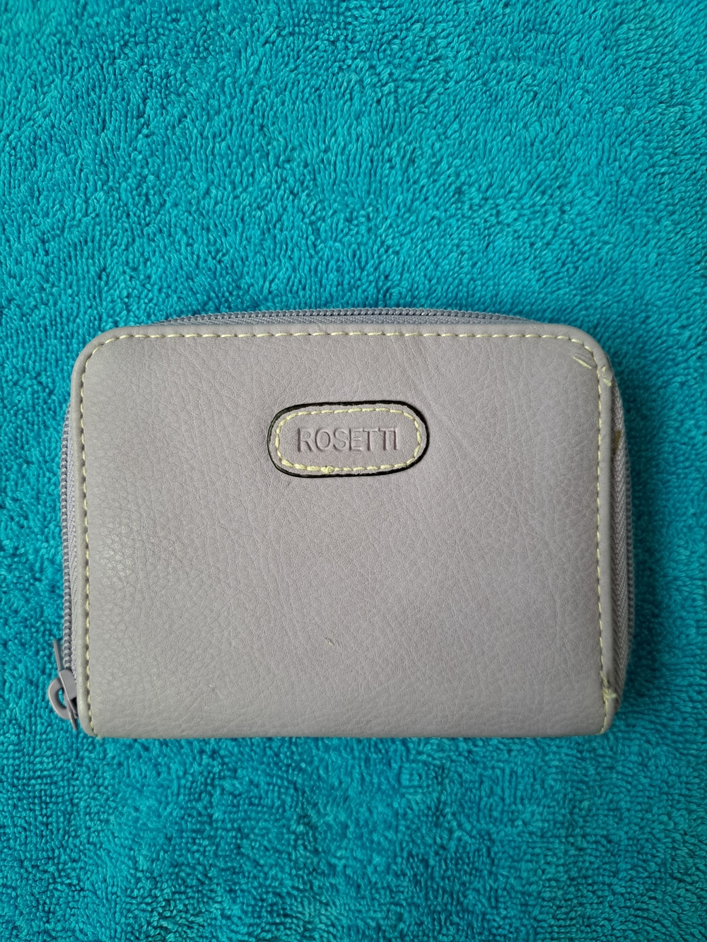 Rosetti Small Zip Around Wallet in Lilac with White Stitching